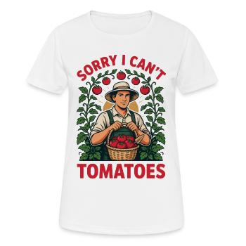 Tomato basket from the garden hero - Women's Breathable T-Shirt - white - Front - AI Model Female 172 dark (172cm)