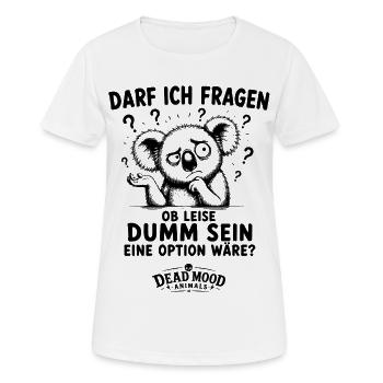 Sarkasmus Humor | Lustiges Geschenk für Kollegen - Frauen T-Shirt atmungsaktiv - Weiß - Vorne - AI Model Female 172 dark (172cm)