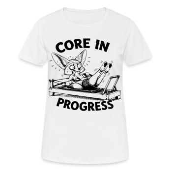 Drôle de dicto Pilates | Cadeau pour fan de Pilates - T-shirt respirant Femme - blanc - Devant - AI Model Female 172 dark (172cm)