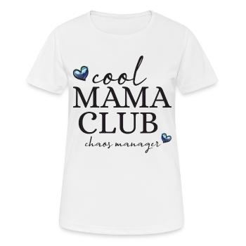 Chaos Manager Mama Club - Women's Breathable T-Shirt - white - Front - AI Model Female 172 dark (172cm)