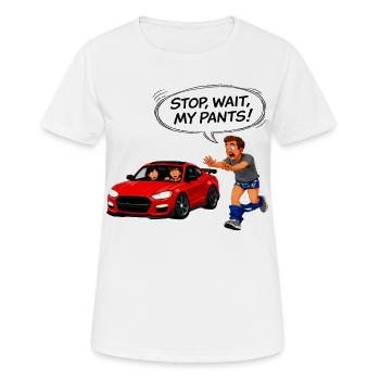Escape with a red car - Women's Breathable T-Shirt - white - Front - AI Model Female 172 dark (172cm)