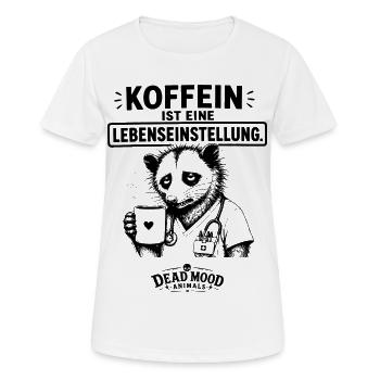 Lustiger Kaffee Spruch Medizin Humor Geschenk  - Frauen T-Shirt atmungsaktiv - Weiß - Vorne - AI Model Female 172 dark (172cm)