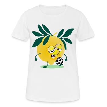 Lemon du football pour enfants - T-shirt respirant Femme - blanc - Devant - AI Model Female 172 dark (172cm)