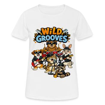 Wild Grooves: Animal Band - Women's Breathable T-Shirt - white - Front - AI Model Female 172 dark (172cm)