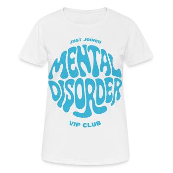 Maillot VIP du club pour troubles mentaux - T-shirt respirant Femme - blanc - Devant - AI Model Female 172 dark (172cm)
