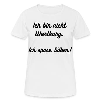 Heimatliebe_Nord_Wortkarg - Frauen T-Shirt atmungsaktiv - Weiß - Vorne - AI Model Female 172 dark (172cm)
