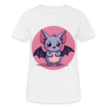 Personnage gothique gothique adorable - T-shirt respirant Femme - blanc - Devant - AI Model Female 172 dark (172cm)