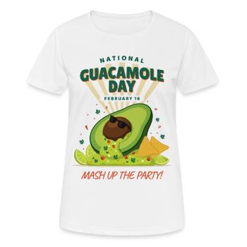 Journée nationale du guacamole - T-shirt respirant Femme - blanc - Devant - AI Model Female 172 dark (172cm)