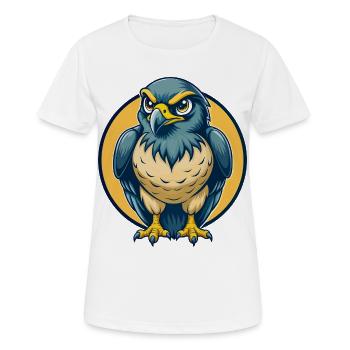 Mascotte de Hawk Kawaii Logo clipart de personnage de dessin animé - T-shirt respirant Femme - blanc - Devant - AI Model Female 172 dark (172cm)
