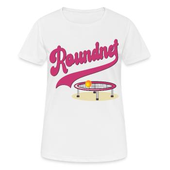 Ensemble Roundnet - T-shirt respirant Femme - blanc - Devant - AI Model Female 172 dark (172cm)