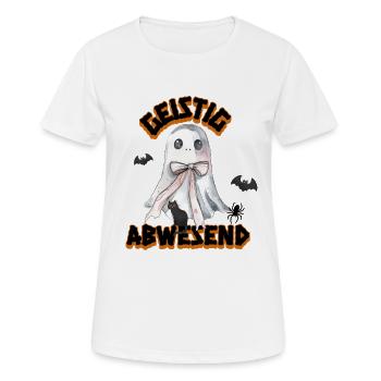 Mentally absent | Funny Halloween shirt - Women's Breathable T-Shirt - white - Front - AI Model Female 172 dark (172cm)