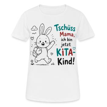 KiTa Abschied Bunny - Frauen T-Shirt atmungsaktiv - Weiß - Vorne - AI Model Female 172 dark (172cm)