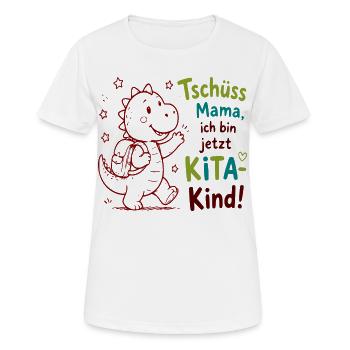 Kita Abschied Drachenfreund - Frauen T-Shirt atmungsaktiv - Weiß - Vorne - AI Model Female 172 dark (172cm)