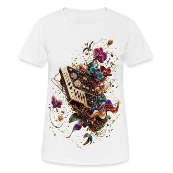 Botanical Synthesizer - Women's Breathable T-Shirt - white - Front - AI Model Female 172 dark (172cm)