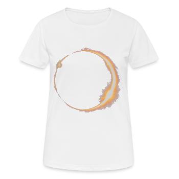 AMATEURS D’ASTRONOMIE DE L’ÉCLIPSE SOLAIRE - T-shirt respirant Femme - blanc - Devant - AI Model Female 172 dark (172cm)