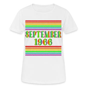 Rainbow - 60e anniversaire, septembre 1966 - T-shirt respirant Femme - blanc - Devant - AI Model Female 172 dark (172cm)
