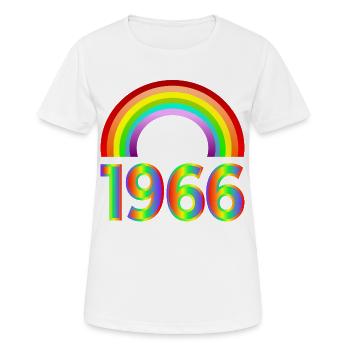 Rainbow - 60e anniversaire 1966 - T-shirt respirant Femme - blanc - Devant - AI Model Female 172 dark (172cm)