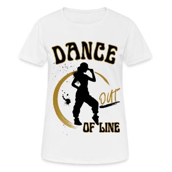Danse hors ligne - T-shirt respirant Femme - blanc - Devant - AI Model Female 172 dark (172cm)