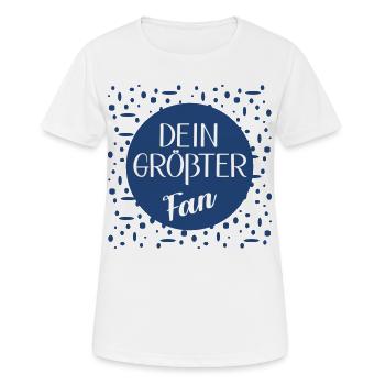 Dein größter Fan - Frauen T-Shirt atmungsaktiv - Weiß - Vorne - AI Model Female 172 dark (172cm)