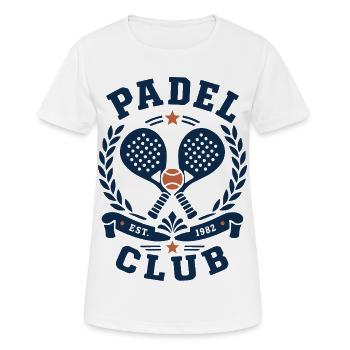 Padel Club Vintage - Frauen T-Shirt atmungsaktiv - Weiß - Vorne - AI Model Female 172 dark (172cm)