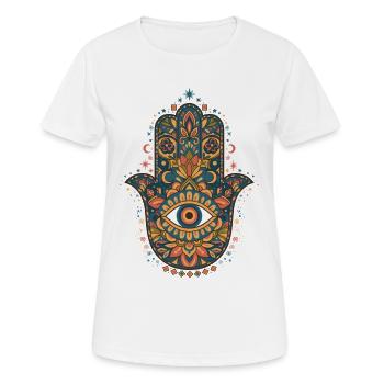 Spirituality Sacred Geometry Zen Symbol - Women's Breathable T-Shirt - white - Front - AI Model Female 172 dark (172cm)