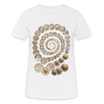 Collectionneur de pièces Numismatique, Collection de pièces - T-shirt respirant Femme - blanc - Devant - AI Model Female 172 dark (172cm)