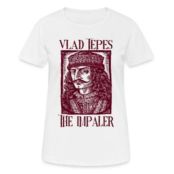 Portrait du Empaleur de Vlad Tepes - T-shirt respirant Femme - blanc - Devant - AI Model Female 172 dark (172cm)