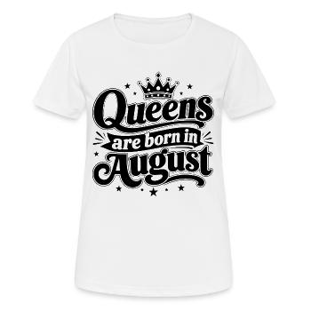 Typografie-Design-Buchstaben - Frauen T-Shirt atmungsaktiv - Weiß - Vorne - AI Model Female 172 dark (172cm)
