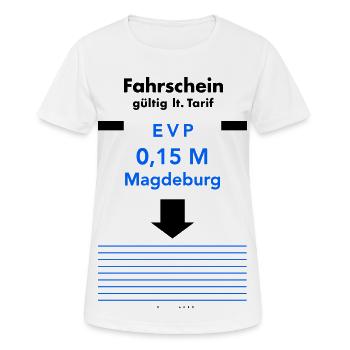 Fahrschein 1979 - Frauen T-Shirt atmungsaktiv - Weiß - Vorne - AI Model Female 172 dark (172cm)