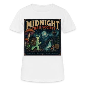 Bigfoot Spruch Geschenk für Outdoor-Fans Halloween - Frauen T-Shirt atmungsaktiv - Weiß - Vorne - AI Model Female 172 dark (172cm)