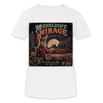 Vintage Motel Spruch Wüste Oldtimer Halloween - Frauen T-Shirt atmungsaktiv - Weiß - Vorne - AI Model Female 172 dark (172cm)