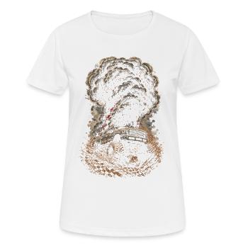 Rolling Coal - Women's Breathable T-Shirt - white - Front - AI Model Female 172 dark (172cm)