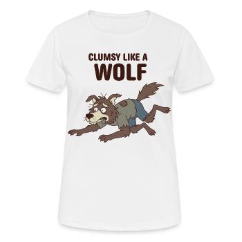 Why Always Me Werewolf – lustiges Halloween-T-Shirt - Frauen T-Shirt atmungsaktiv - Weiß - Vorne - AI Model Female 172 dark (172cm)
