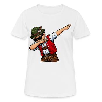 Dabbing Österreicher - Frauen T-Shirt atmungsaktiv - Weiß - Vorne - AI Model Female 172 dark (172cm)