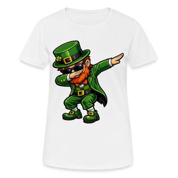 Dabbing Ire - Frauen T-Shirt atmungsaktiv - Weiß - Vorne - AI Model Female 172 dark (172cm)