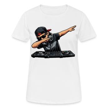 Dabbing DJ - Women's Breathable T-Shirt - white - Front - AI Model Female 172 dark (172cm)