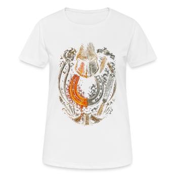 Hufschmied Hufschmiede - Frauen T-Shirt atmungsaktiv - Weiß - Vorne - AI Model Female 172 dark (172cm)