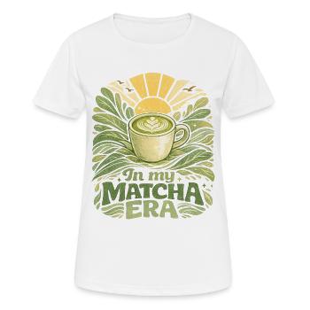 À mon époque du matcha - T-shirt respirant Femme - blanc - Devant - AI Model Female 172 dark (172cm)
