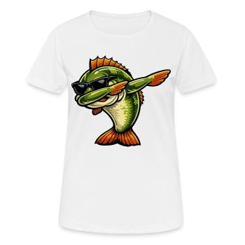 Dabbing Barsch - Frauen T-Shirt atmungsaktiv - Weiß - Vorne - AI Model Female 172 dark (172cm)