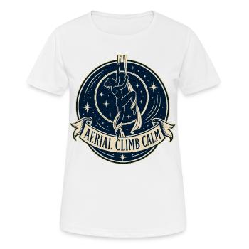 ESCALE DE MONTÉE AÉRIENNE CALME - T-shirt respirant Femme - blanc - Devant - AI Model Female 172 dark (172cm)