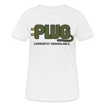 STECKER – Derzeit nicht verfügbar - Frauen T-Shirt atmungsaktiv - Weiß - Vorne - AI Model Female 172 dark (172cm)