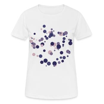Lila Blasenkreis - Frauen T-Shirt atmungsaktiv - Weiß - Vorne - AI Model Female 172 dark (172cm)
