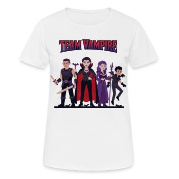 Team Vampire: Tough Friends - Women's Breathable T-Shirt - white - Front - AI Model Female 172 dark (172cm)