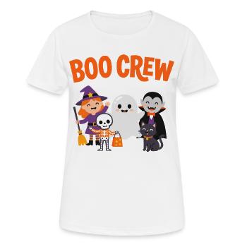 Boo Crew Halloween-Freunde - Frauen T-Shirt atmungsaktiv - Weiß - Vorne - AI Model Female 172 dark (172cm)