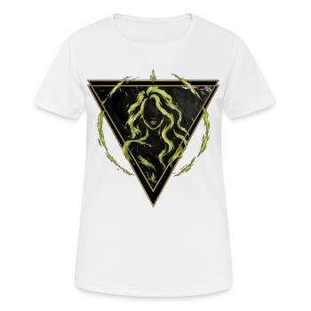 Jungfrau Erdzeichen – Tierkreis von Kék-Ina - Frauen T-Shirt atmungsaktiv - Weiß - Vorne - AI Model Female 172 dark (172cm)