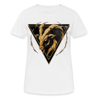 Capricorne Signe de Terre - Zodiac par Kék-Ina - T-shirt respirant Femme - blanc - Devant - AI Model Female 172 dark (172cm)