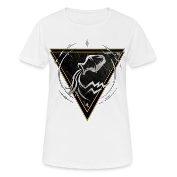 Wassermann Luftzeichen – Tierkreis von Kék-Ina - Frauen T-Shirt atmungsaktiv - Weiß - Vorne - AI Model Female 172 dark (172cm)