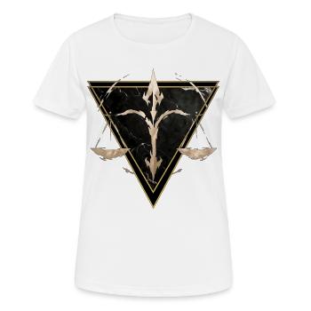 Waage-Luftzeichen – Tierkreis von Kék-Ina - Frauen T-Shirt atmungsaktiv - Weiß - Vorne - AI Model Female 172 dark (172cm)