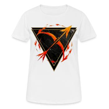 Feuerzeichen Schütze – Tierkreis von Kék-Ina - Frauen T-Shirt atmungsaktiv - Weiß - Vorne - AI Model Female 172 dark (172cm)