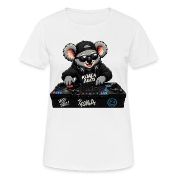 Cute koala as DJ - Women's Breathable T-Shirt - white - Front - AI Model Female 172 dark (172cm)
